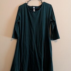 Zenana Outfitters Teal Long Sleeve Dress